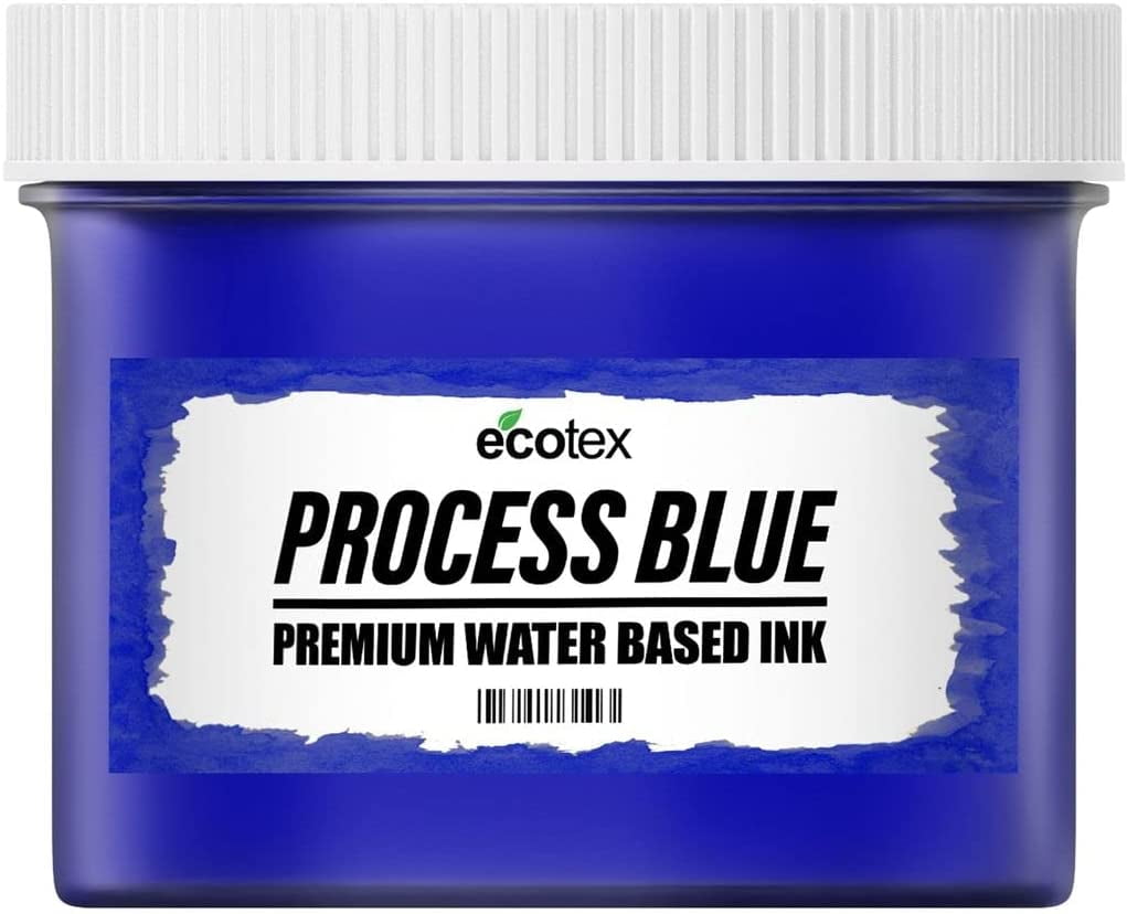 Ecotex Process Blue Water Based Screen Printing Ink Block Printing