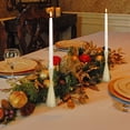 thumbnail image 3 of LumaBase Battery Operated Wick Flame Taper Candles with Metal Holders - Set of 2, 3 of 7