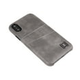 thumbnail image 3 of Dockem Wallet Case for iPhone X / XS; Built-in Metal Plate, 2 Credit Card Slots, Exec M2, Grey, 3 of 9