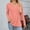 Pink, variant on Tshirt Women Solid V Neck Long Sleeve Top Daily Basic Womens Blouses Dark Green XXL