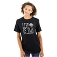 thumbnail image 3 of Funny Life is Pain Au Chocolat Plus Size Crewneck Graphic Tee Shirt Brisco Brands 5X, 3 of 5