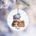 thumbnail image 3 of Siberian Husky Merry Christmas Ornament, Personalized Siberian Husky Ornament with Name and Year Siberian Husky Christmas Ornament 2025, Gifts for Siberian Husky Lovers, Dog Ornament KWEVua, 3 of 6