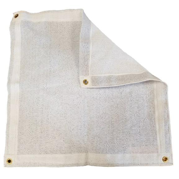 8 Ft. x 15 Ft. White Windscreen Privacy Shade Mesh Tarp