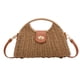 thumbnail image 1 of Bolsa cruzada de paja Molodo con asa superior de rattan para mujer, 1 of 7