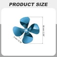 thumbnail image 2 of RC Boat Propeller, 4 Blades Propellers 4mm Hole Dia 60mm OD CW Clockwise Rotating Drill Propeller, Blue, 2 of 6