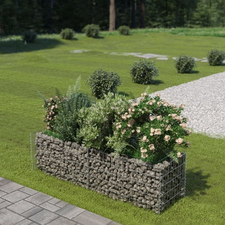 Gabion Raised Bed Galvanised Steel 70.9 x19.7 x19.7