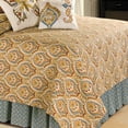 thumbnail image 3 of Mandalay Tan Blue King Quilt, 3 of 4