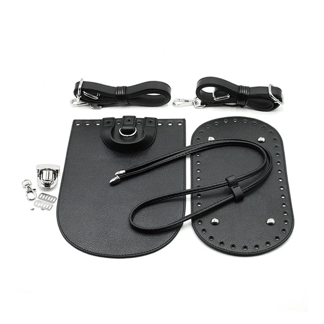 Bolsa de reparación Kit de reparación Strap Strap Drawstring Handbag Hacer accesorios Carteras Adultos Niños Mano Hecho A Mano Suministros Negros 7 Piezas Inevent AP004437-01