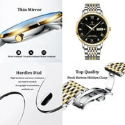 POEDAGAR Men Watch Fashion Business Quartz Watches Top Swiss Brand Luxury Waterproof Luminous Stainless Stain Men's Wristwatches