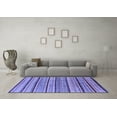 thumbnail image 3 of Ahgly Company Indoor Rectangle Solid Blue Modern Area Rugs, 2' x 5', 3 of 4