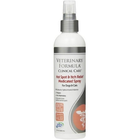 Veterinary Formula Clinical Care Hot Spot and Itch Relief Medicated Spray Dogs and Cats, 8 fl oz