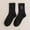 Black, variant on Dyfzdhu Women Cute Embroidery Socks Tube Socks Thick Warm Terry Socks Autumn Winter Crew Socks Solid Color