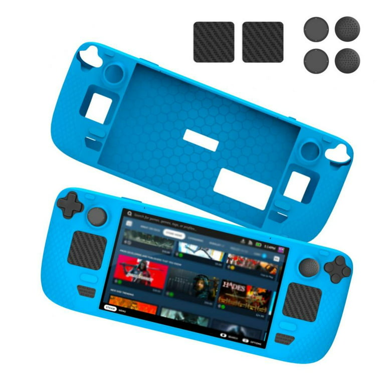 Protective Case for Steam Deck, Steam Deck Silicone Soft Case, Steam Deck  Accessories Protector, Non Slip Steam Deck Cover Protector,  Shock-Absorption