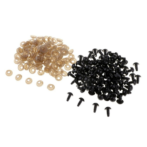 Rongfmy 200Pcs Plastic Screw Eyes For Bear DIY Toy Repair