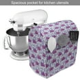 thumbnail image 2 of Exotic Stand Mixer Cover, Tropical Leaves on Pastel Quirky Formless Abstract Hipster Modern, Kitchen Appliance Organizer Bag Cover with Pockets, 5 Quarts, Lilac Pink, by Ambesonne, 2 of 4