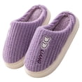 thumbnail image 3 of Vedolay Womens Slippers 2023 Anti-Slip Soft Plush House Slippers Cute Shoes Purple,41, 3 of 5