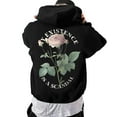 thumbnail image 6 of CONFREE Men's Hoodies Rose Prints Hoodies For Men Graphic Long Sleeve Casual Pullover Hooded Sweatshirts With Pockets, 6 of 8