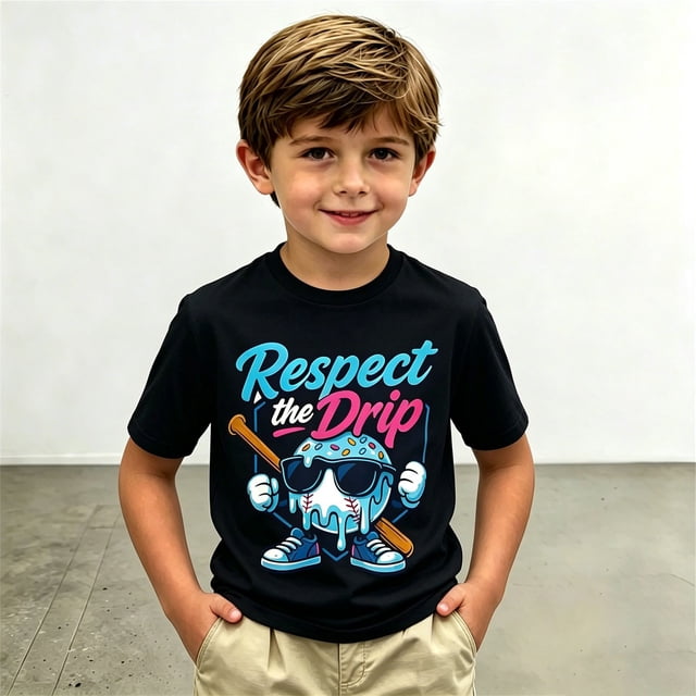 Vêtements Garçon T-Shirt Graphique à Col Rond Tee-Shirts 8-9 Ans Vêtements Garçon