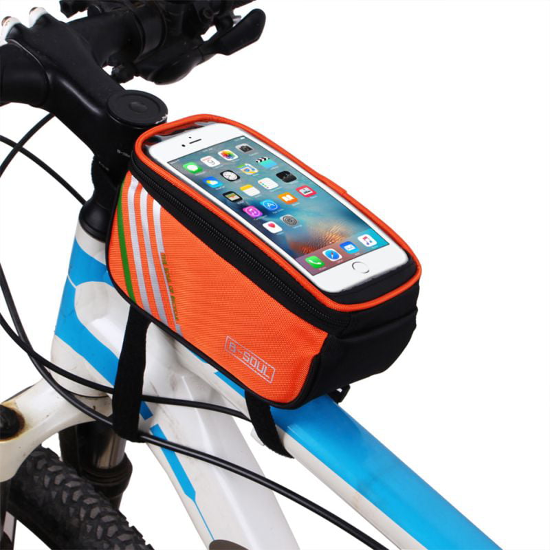 Touch Screen Bicycle Bags Storage Bag for 5.0 inch Mobile Phone Waterproof 