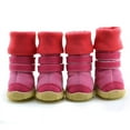 thumbnail image 6 of 4Pcs Waterproof Pet Dog Boots, Anti-Slip Waterproof Winter Warm PU Dog Shoes, Suitable for Small Medium Large Dog, 6 of 8