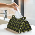 thumbnail image 5 of Goofa Cartoon Kawaii Frogs1 Pattern Triangle Square Tissue Box Cover, Modern PVC Leathe Facial Paper Holder,Decorative Holder/Organizer for Bathroom Vanity Countertop, 5 of 9