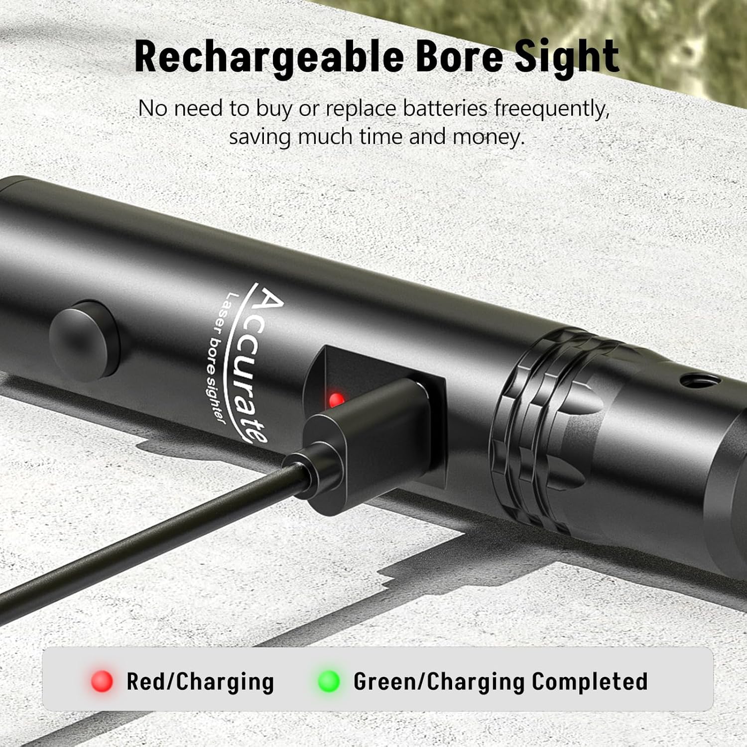 Rechargeable Red Bore Sighting Kit for 0.17 to 12GA Cal, Multiple Caliber 16 Adapters