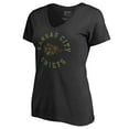 thumbnail image 2 of Women's Black Kansas City Chiefs Camo Collection Liberty V-Neck T-Shirt, 2 of 3