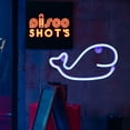 thumbnail image 4 of Shisuyan Decorative Whale Shaped Neon Light Battery Operated or USB Charging LED Light Bedroom Night Light, 4 of 8