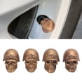 thumbnail image 3 of Tire Valve Caps, 4PCS Tire Valve Caps Skull Style Anti Oxidization Universal for Cars Trucks  Motorcycles Bikes, 3 of 7