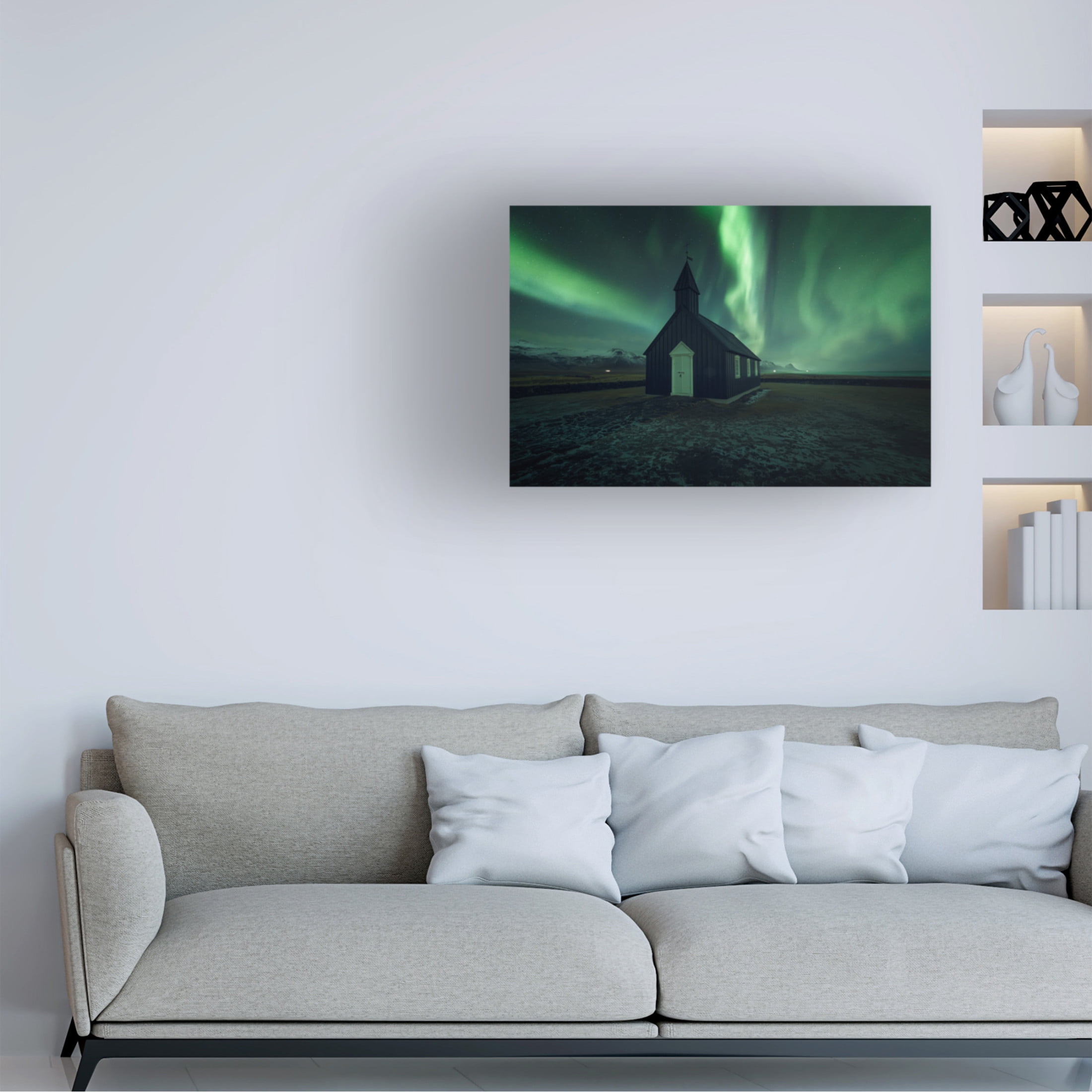 Trademark Fine Art David Martin Castan The Black Church Canvas Wall Art