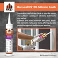 thumbnail image 2 of Sellador de silicona DCP Donseal NS196, tubo de 100 ml, blanco, 2 of 7