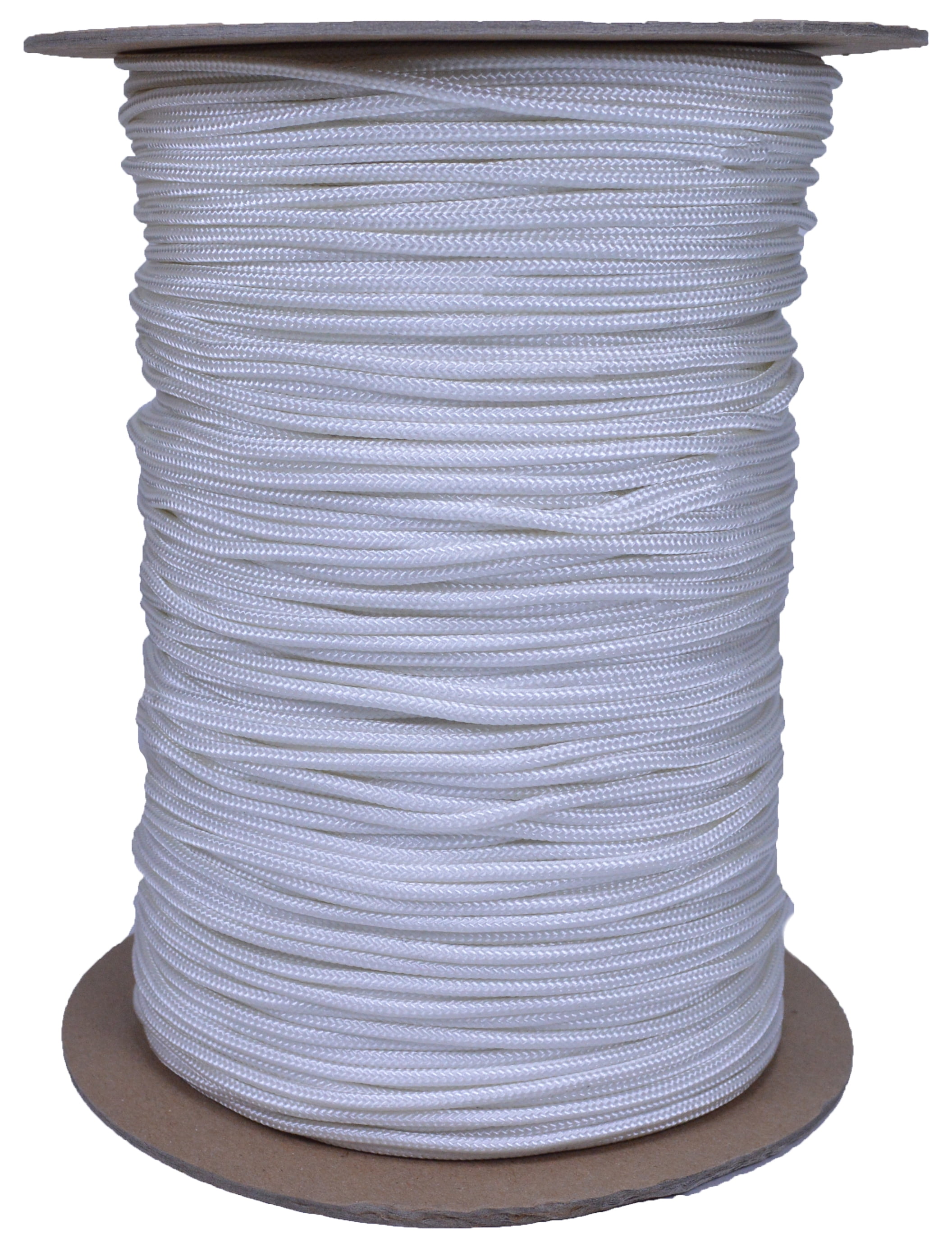 White 325 Cord 3 Strand Paracord - 1000 Foot Spool 