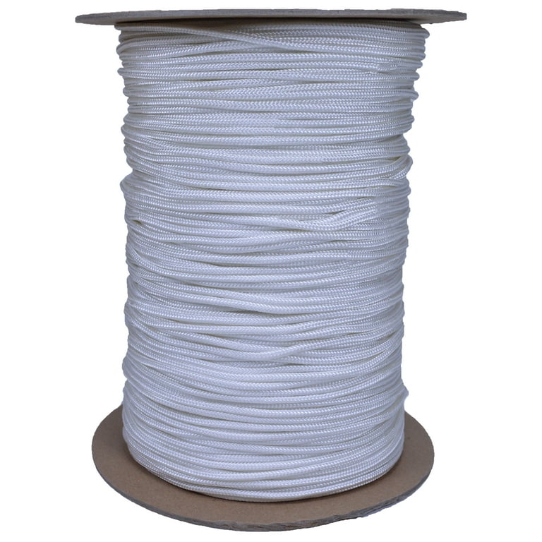 7mm Climbing Accessory Cord - 20 Ft High Tenacity Polyester Rope, Orange With Tracer, For Outdoor & Utility