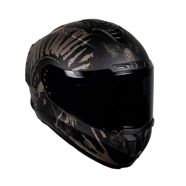 Casco Moto Kov Snow Gladiador Oro Certificado Dot + Lente