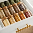 thumbnail image 2 of 144 Spice Labels Stickers, Clear Preprinted Round Labels for Spice Jar Lids, Seasoning Rack, Contemporary White (1.5 in), 2 of 8