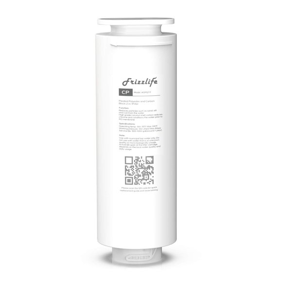 Cartucho de filtro de repuesto Frizzlife ASR211 para PD600-TAM3