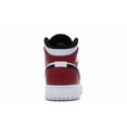 thumbnail image 4 of Jordan Kid's 1 Mid White Black Gym Red Shoes, from StockX, 4 of 5