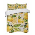 thumbnail image 2 of Quilts Full Size, Summer Lemon Soft Comforter Bedding Set for Bed, Watercolor Summer Botanical Rustic Yellow Lightweight Quilted Bedspread with Pillow Cover(2 Pieces) for All Season, 78x90 Inch, 2 of 6