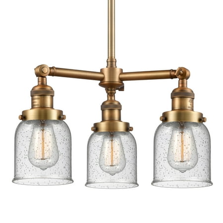 

Innovations Lighting 207 Small Bell Small Bell 3 Light 19 Wide Chandelier - Brass