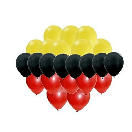 Mickey Mouse Colors Party Balloon Set - Red, Yellow, Black