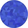 thumbnail image 1 of Ahgly Company Indoor Round Patterned Blue Ribbon Blue Area Rugs, 4' Round, 1 of 6