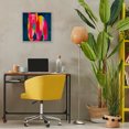 thumbnail image 3 of Stupell Industries Contemporary Pink & Yellow Bear Standing Tall Gray Framed Giclee Art, 17 x 17, by Chromatic Storm Studio, 3 of 8