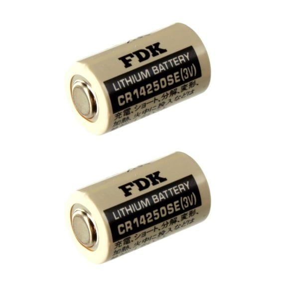 2x  CR14250SE 3V 1/2 AA Lithium Battery Compatible with Sanyo  CR2NP