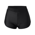 thumbnail image 7 of TOWED22 Womens Drawstring Swim Shorts High Waisted Board Shorts Black Bathing Suit Bottoms Workout Shorts(Black,XL), 7 of 7