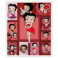 thumbnail image 5 of Betty Boop Twin Blanket 60"X80", Soft Flannel Fleece Bed Blanket Suit for Home Bed, Sofa & Dorm, 5 of 6