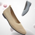 thumbnail image 5 of Flats for Women,Womens Flats,Women's Flats,Womens Dress Shoes,Summer Shoes for Women,Womens Flat Shoes Classic Pointed Toe Flats Knitted Dress Shoes Soft Flats for Woman Comfortable Dressy,Beige,5.5, 5 of 9