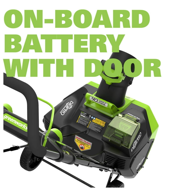60V 20“” Cordless Snow Shovel Ah Battery Greenworks, 59 OFF
