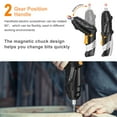 thumbnail image 3 of Teanyotink 4 Watts, 3.6 Volts Cordless Power Screwdriver, 1300 mAh, 220 RPM 47-Piece Set, 3 of 10