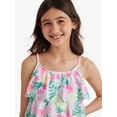 thumbnail image 3 of Justice Girls 2 piece Ruffle Tankini Swimsuit, sizes XS-XL, 3 of 7