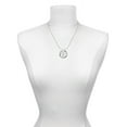 thumbnail image 3 of Delight Jewelry Silvertone Large Greek Letter - Psi - Live Ring Charm Necklace, 18", 3 of 4